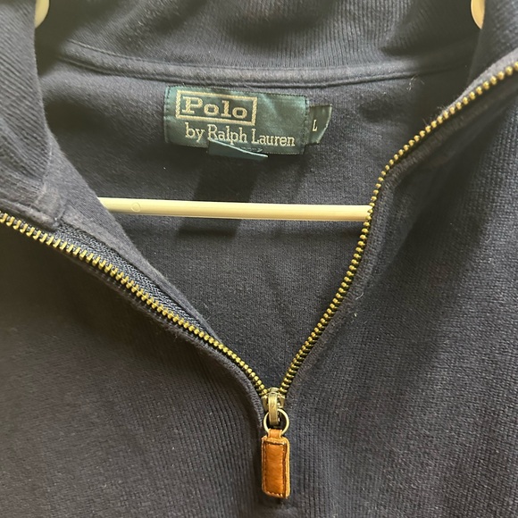 Ralph Lauren men's sweater with half zipper size L pre owned # 583 - Picture 2 of 3